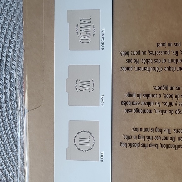 📂 Rae Dunn File Folders - Picture 3 of 6